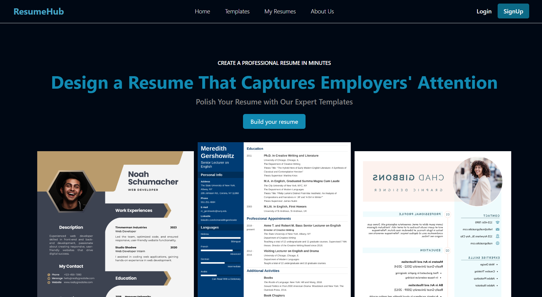 Resume Hub